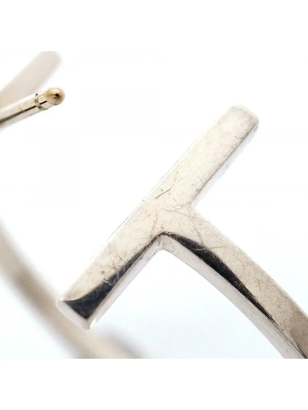 Tiffany & Co Earrings T Wire Hoop Silver